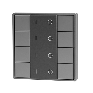 Кнопочная панель (4 группы) металлический корпус, серый DA-SW-G4-PG